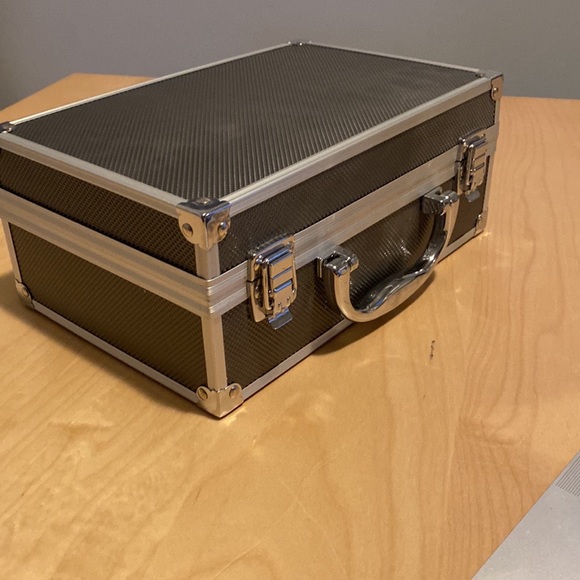 Navy Chiffon Dress with Beaded Neckline Detail - Picture 4 of 5